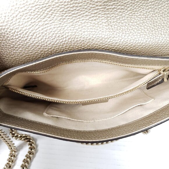 GUCCI Soho Leather Shoulder Bag 468-092625 - Picture 13 of 16